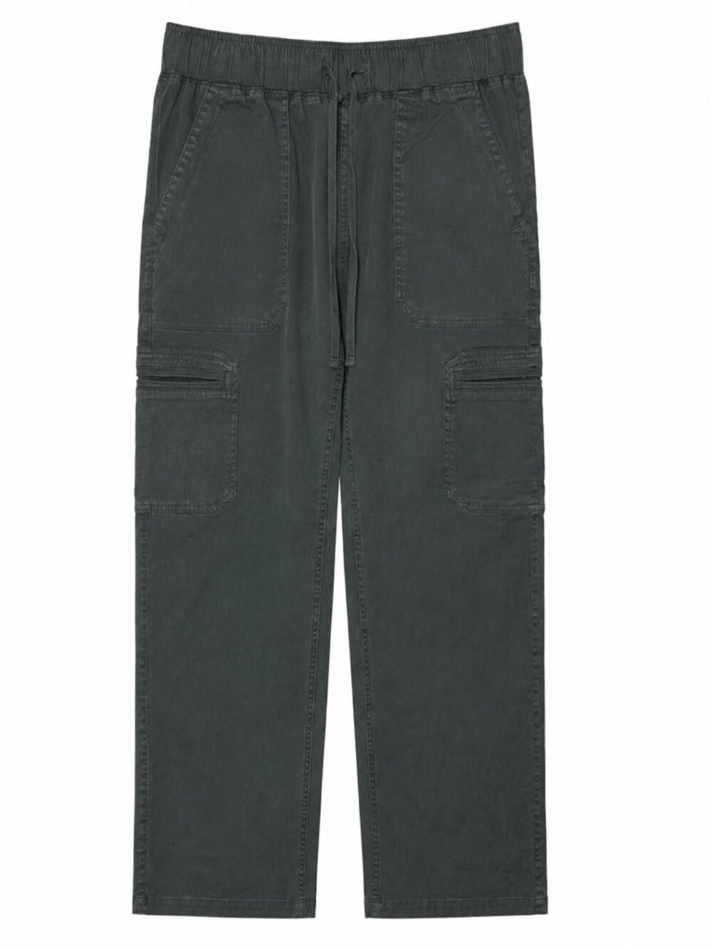 Buffalo David Bitton Women's Tencel Pull-On Cargo Pants Sage Green XS NWT - Picture 2 of 16